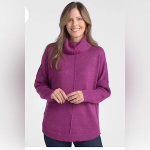 Cowl Neck Dolman Sleeve Sweater in Juneberry